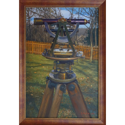 Картина "Gurley Light Mountain Survey Transit Compass Level Pre1908 With Tripod"